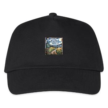 Graffiti Landscape Fields Rust Metal Urban - Kids’ Baseball Cap - black - Front