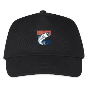 Bass and the Dutch Flag - Kids’ Baseball Cap - black - Front