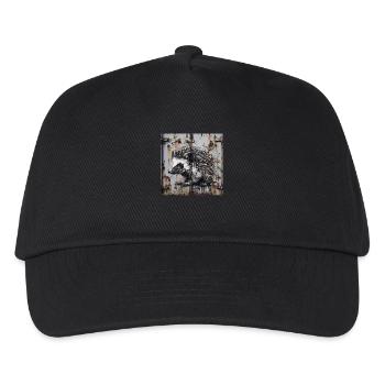 Graffiti Hedgehog Rust Metal urban street art container - Kids’ Baseball Cap - black - Front