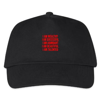 Kraftvolle Selbstliebe-Affirmationen - Kinder Basecap - Schwarz - Vorne
