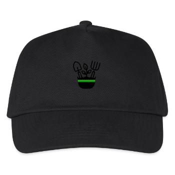 Gartenarbeit Gärtner Symbol - Kinder Basecap - Schwarz - Vorne