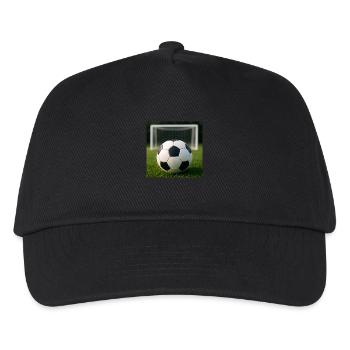Sport - Fußball - Kinder Basecap - Schwarz - Vorne