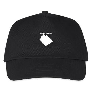 Santa Monica L.A. weiß - Kinder Basecap - Schwarz - Vorne