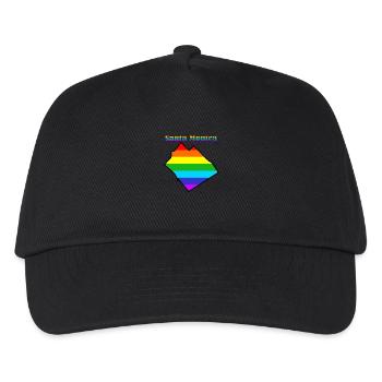 Santa Monica L.A. Regenbogen - Kinder Basecap - Schwarz - Vorne