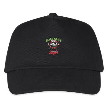 Kawaii Sushi Ninja Tranche Tranche Bébé Drôle Nourriture Jeu de mots - Casquette de baseball Enfant - noir - Devant