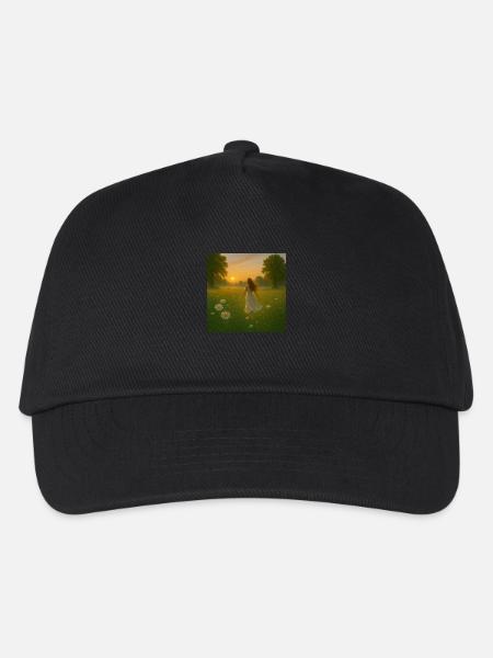 Girl Meadow - Kids’ Baseball Cap - black