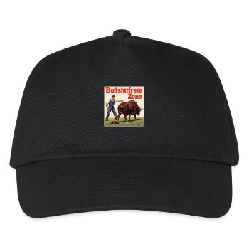 Bullshitfreie Zone - Kinder Basecap - Schwarz - Vorne