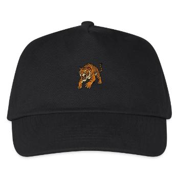 Tiger Traditional Tattoo Style - Kids’ Baseball Cap - black - Front