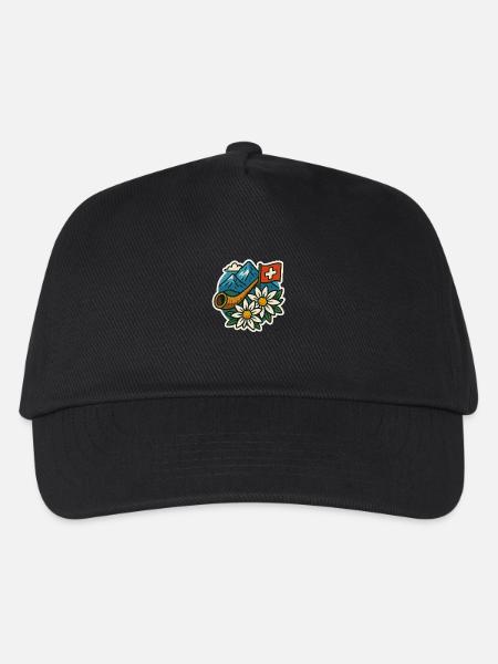 Schweizer tradition - Kinder Basecap - Schwarz