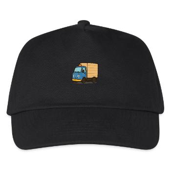 LKW - Kinder Basecap - Schwarz - Vorne