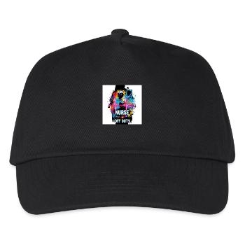🩺 Nurse Off Duty – Funny Shirt - Kids’ Baseball Cap - black - Front