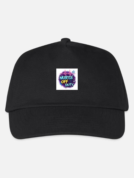 🩺 Nurse Off Duty – Lieblingsschirt - Kinder Basecap - Schwarz