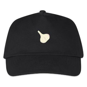 Knoblauch-Knolle - Kinder Basecap - Schwarz - Vorne