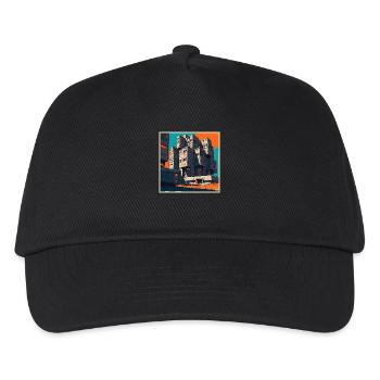 1751641128033 - Kids’ Baseball Cap - black - Front