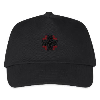 Symbole floral d’ornement - Casquette de baseball Enfant - noir - Devant