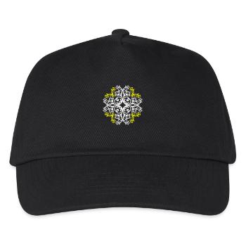 Symbole floral d’ornement - Casquette de baseball Enfant - noir - Devant