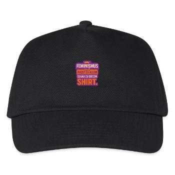 Feminismus passt zu allem – sogar zu diesem Shirt. - Kinder Basecap - Schwarz - Vorne