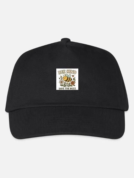 Be kind white - Kinder Basecap - Schwarz