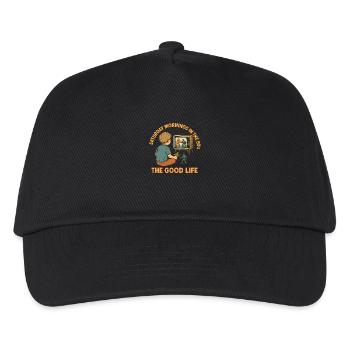 Saturday Mornings in the 80s – Retro Design - Kids’ Baseball Cap - black - Front