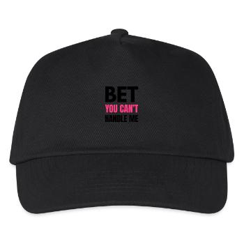 Bet You Can’t Handle Me – Funny Bold Quote - K - Kids’ Baseball Cap - black - Front
