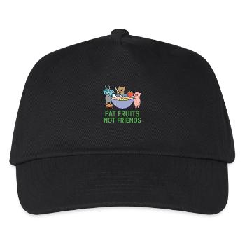 Vegan Food - Kids’ Baseball Cap - black - Front