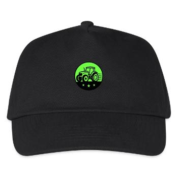 Traktor Farmer - Kinder Basecap - Schwarz - Vorne