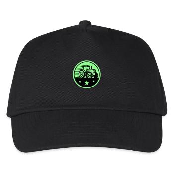 Traktor Farmer - Kinder Basecap - Schwarz - Vorne