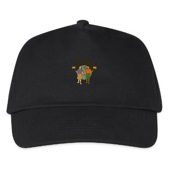 L’amour ne connaît pas de frontières - Casquette de baseball Enfant - noir - Devant