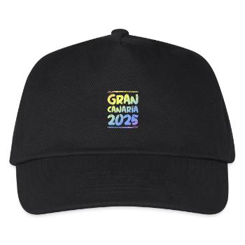 Gran Canaria 2025 Bunt - Kinder Basecap - Schwarz - Vorne