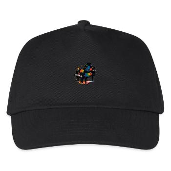 Piano Splashes of Color - Kids’ Baseball Cap - black - Front