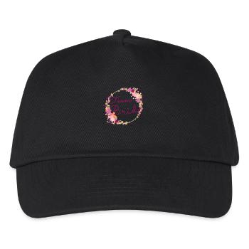 Team Bride /Team Braut - Kinder Basecap - Schwarz - Vorne