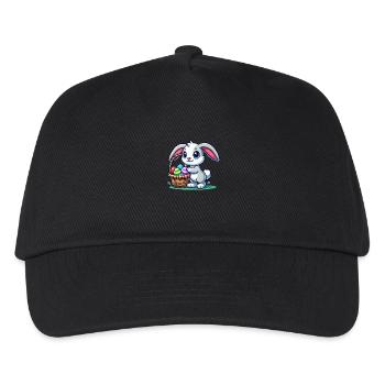 Lapin de Pâques - Casquette de baseball Enfant - noir - Devant
