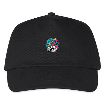 Muggaseggele - Kinder Basecap - Schwarz - Vorne
