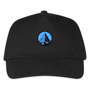 Mountain Icon Mountain Mountains - Kids’ Baseball Cap - black - Front