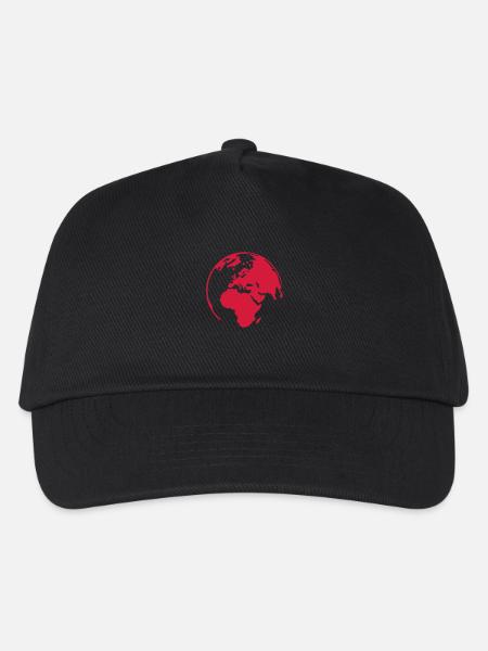 earth - Kinder Basecap - Schwarz