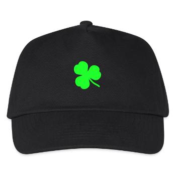kleeblatt_2 - Kinder Basecap - Schwarz - Vorne