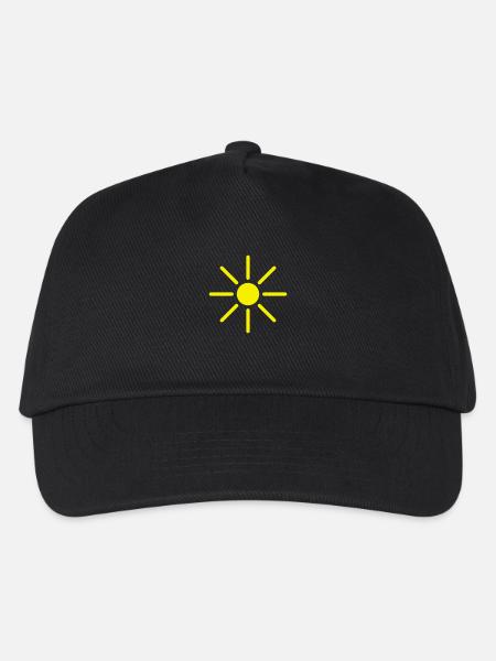 sonne - Kinder Basecap - Schwarz