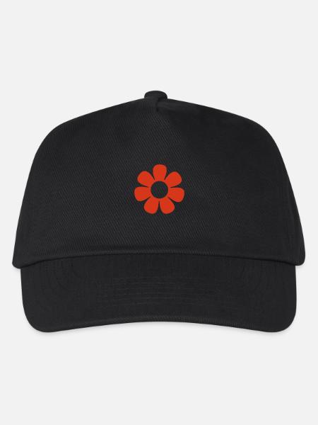 1_fleur_70 - Kinder Basecap - Schwarz