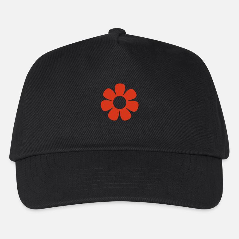 1_fleur_70 - Kinder Basecap - Schwarz