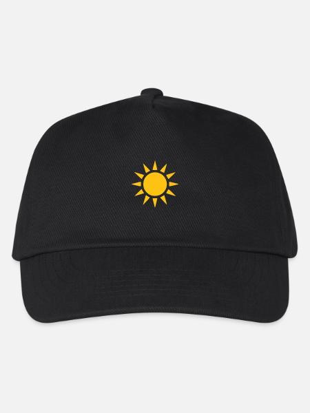 sonne - Kinder Basecap - Schwarz