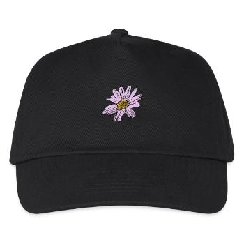 Flower pastel flower flowers pastel flowers lilac - Kids’ Baseball Cap - black - Front