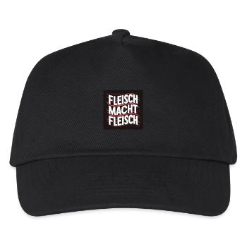 Fleisch macht Fleisch - Kinder Basecap - Schwarz - Vorne