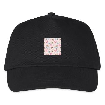 Patterns for Coffee and Sweets Coffee and Sweet - Kids’ Baseball Cap - black - Front