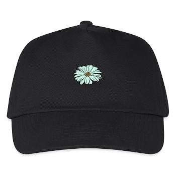 Fleur, bleu clair, fleur bleue - Casquette de baseball Enfant - noir - Devant