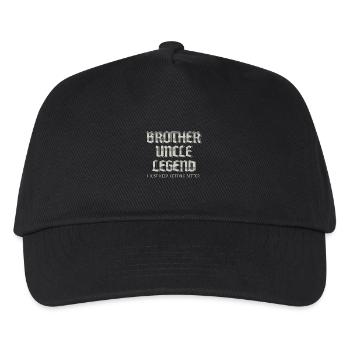 Frère Oncle Légende Je ne cesse de m’améliorer - Casquette de baseball Enfant - noir - Devant