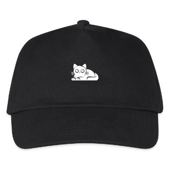 Chat innocent Humour Chats Dessin - Casquette de baseball Enfant - noir - Devant