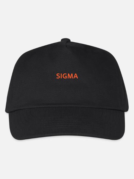 sigma wort - Kinder Basecap - Schwarz