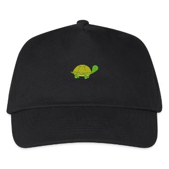 Schildkröte Schildkröten - Kinder Basecap - Schwarz - Vorne