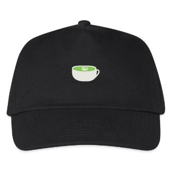 cup of matcha latte - Kids’ Baseball Cap - black - Front