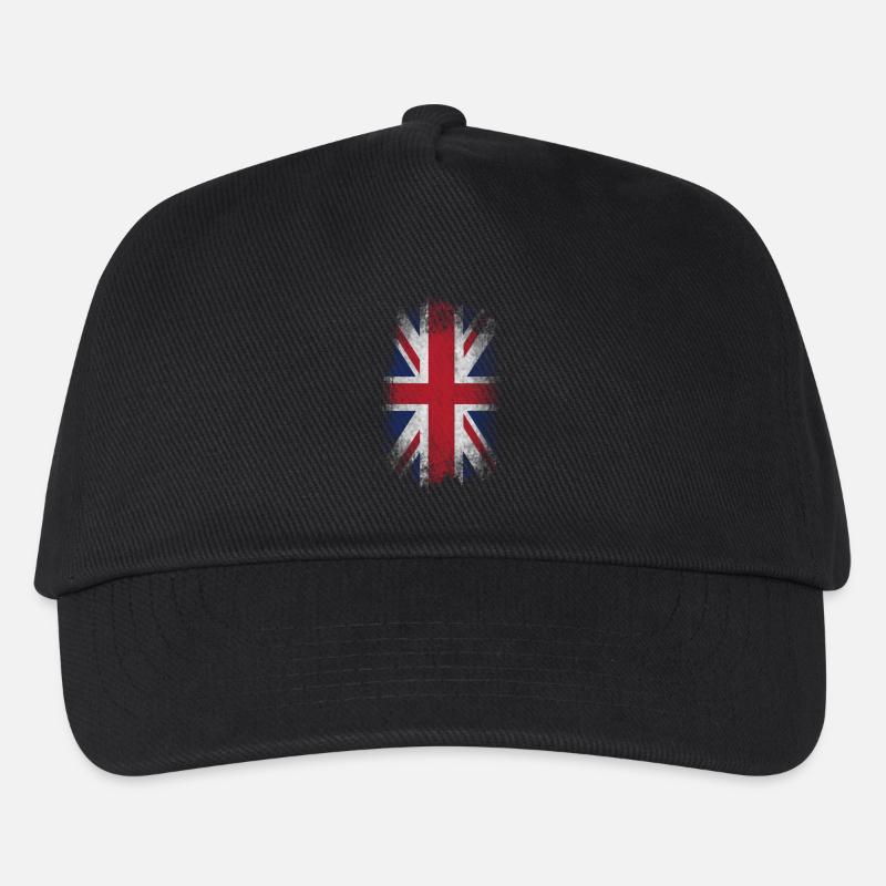 Eroded UK Flag - Kinder Basecap - Schwarz